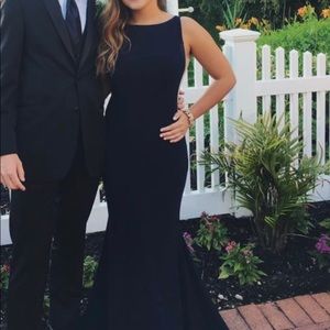 Navy Blue Jovani Prom Dress